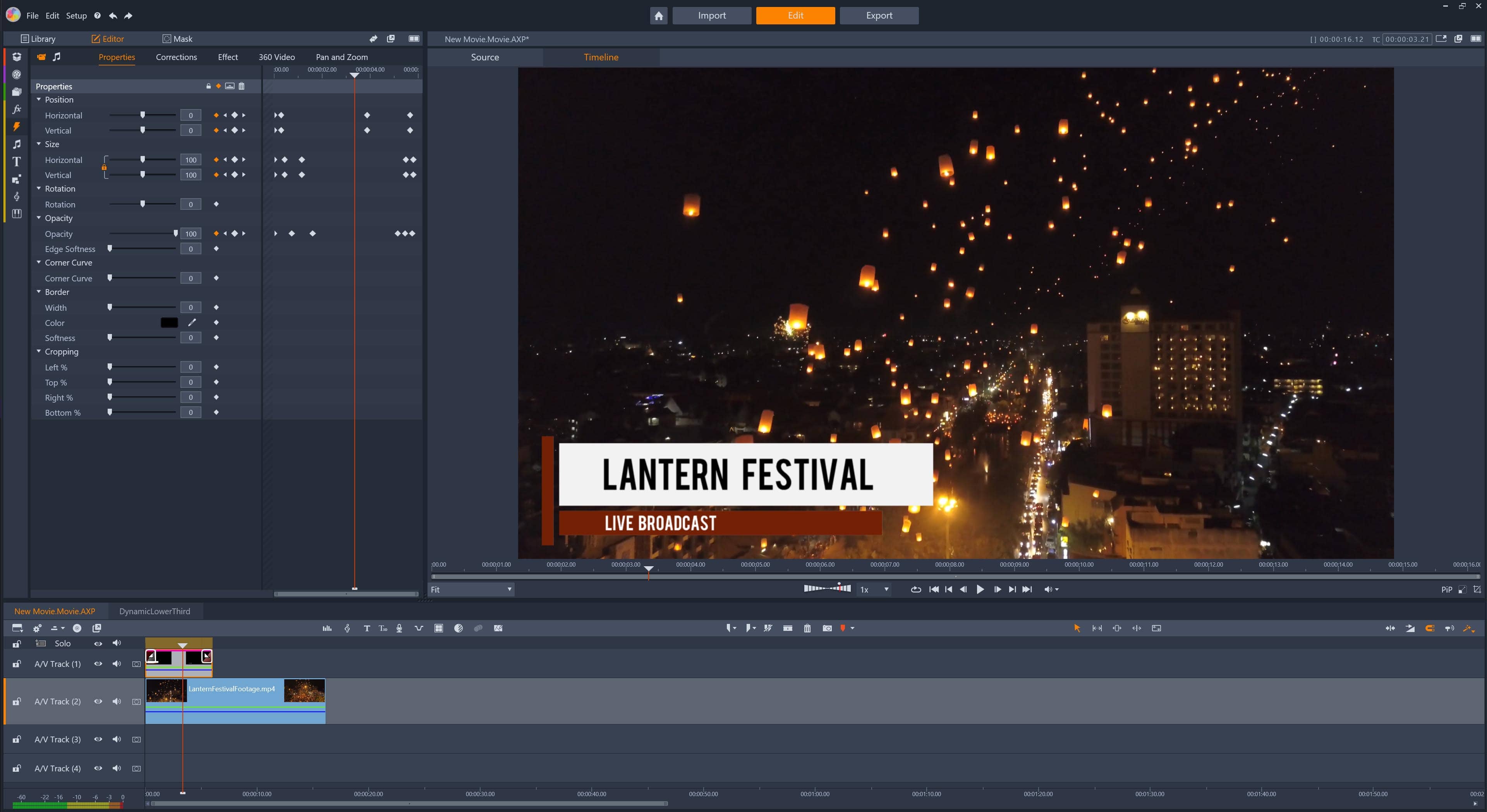 Animate your overlay