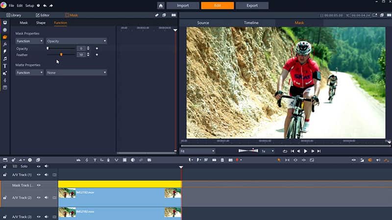 Apply the opacity function