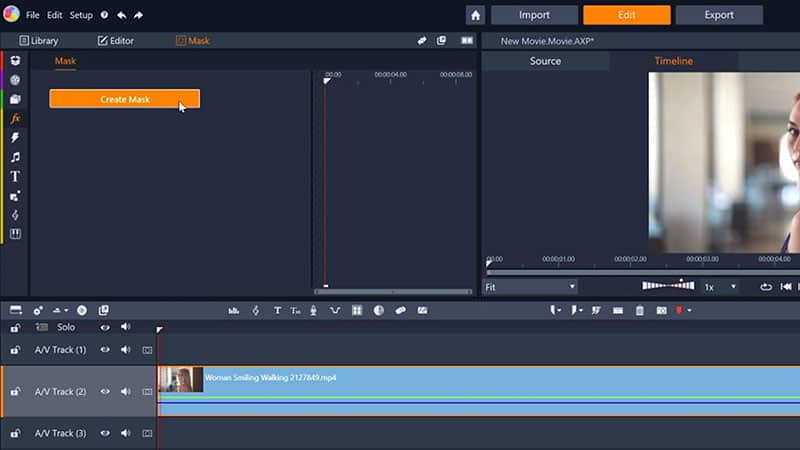 Open the mask creation window