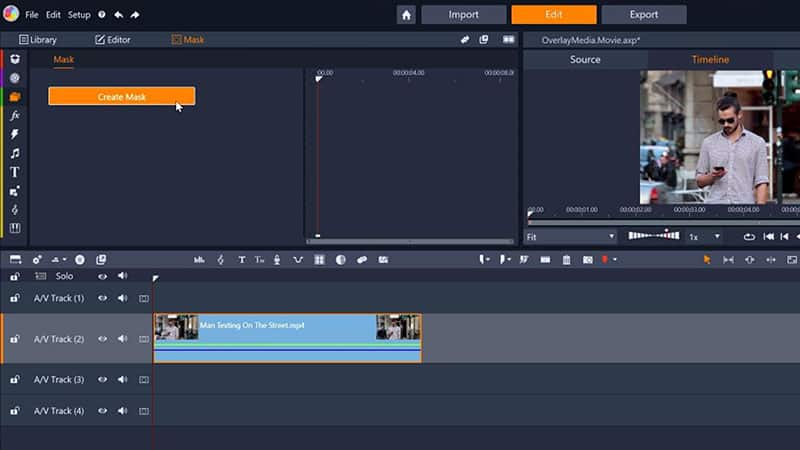 Open the mask creation window