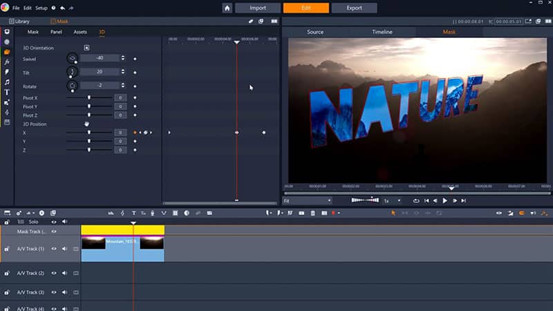 Keyframe your text mask