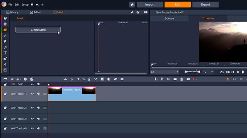 Open the mask creation window