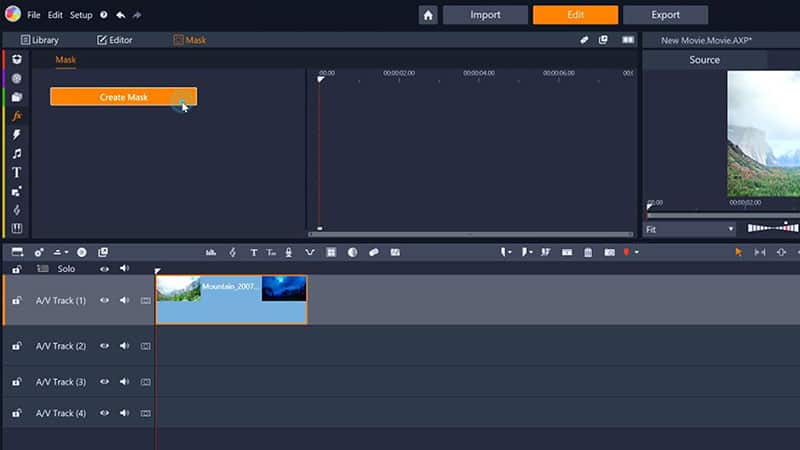 Open the mask creation window