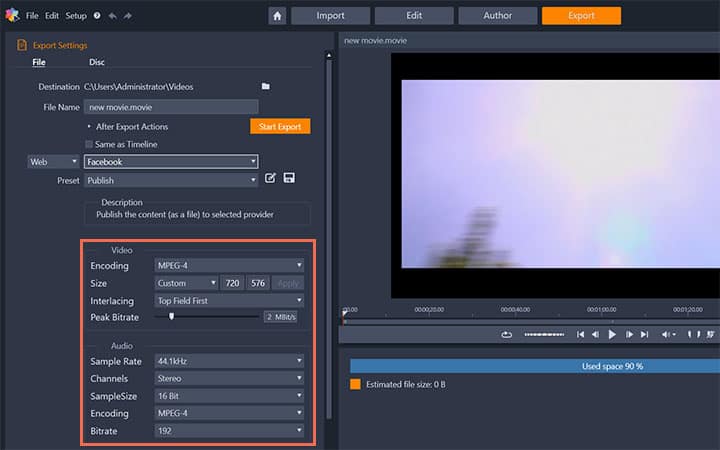 Adjust Video and Audio Encoding