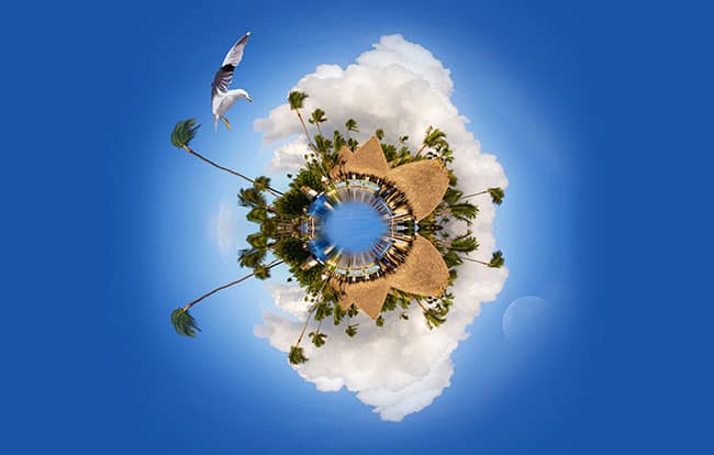 360° Video Tiny Planet Effects